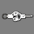 Key Clip W/ Key Ring & Irish Setter (Face) Key Tag